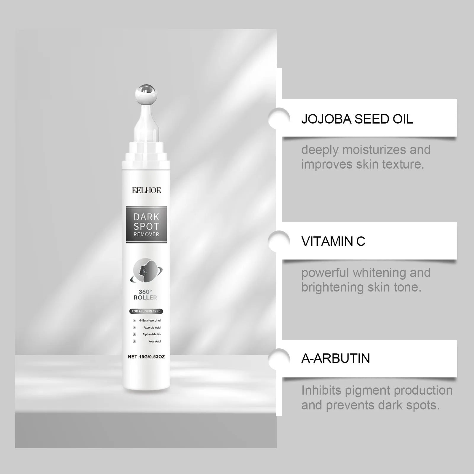 15g facial essence cream for skin brightening and hydration with jojoba oil