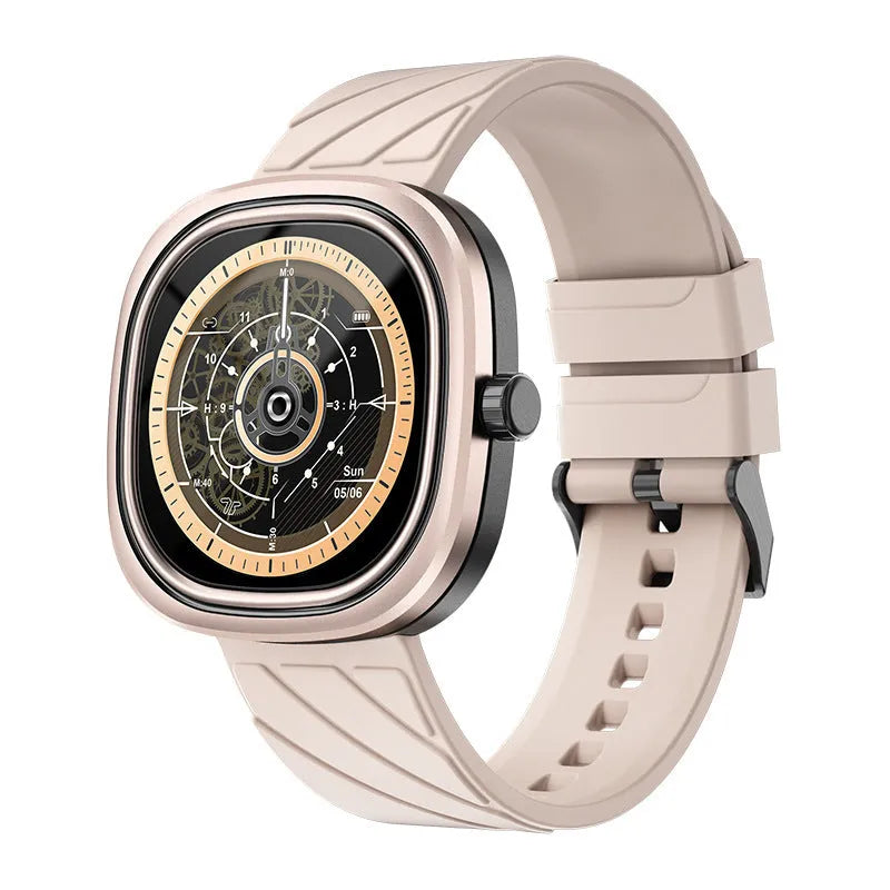 Smart fitness bracelet watch with 1.32-inch screen and silicone wristband in multiple colours