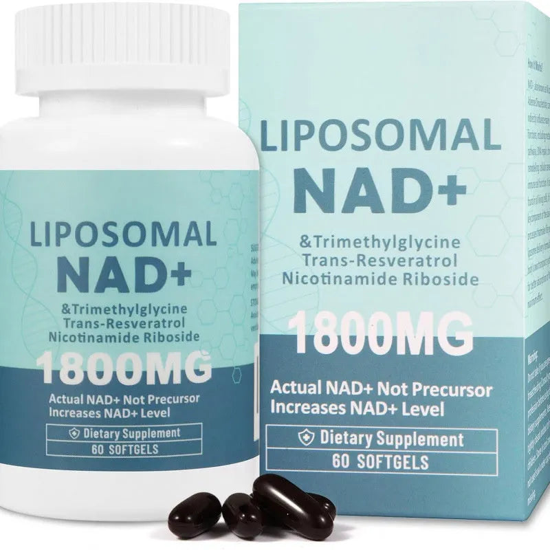 Nicotinamide mononucleotide gel capsules supplement bottle with 60 or 120 piece options