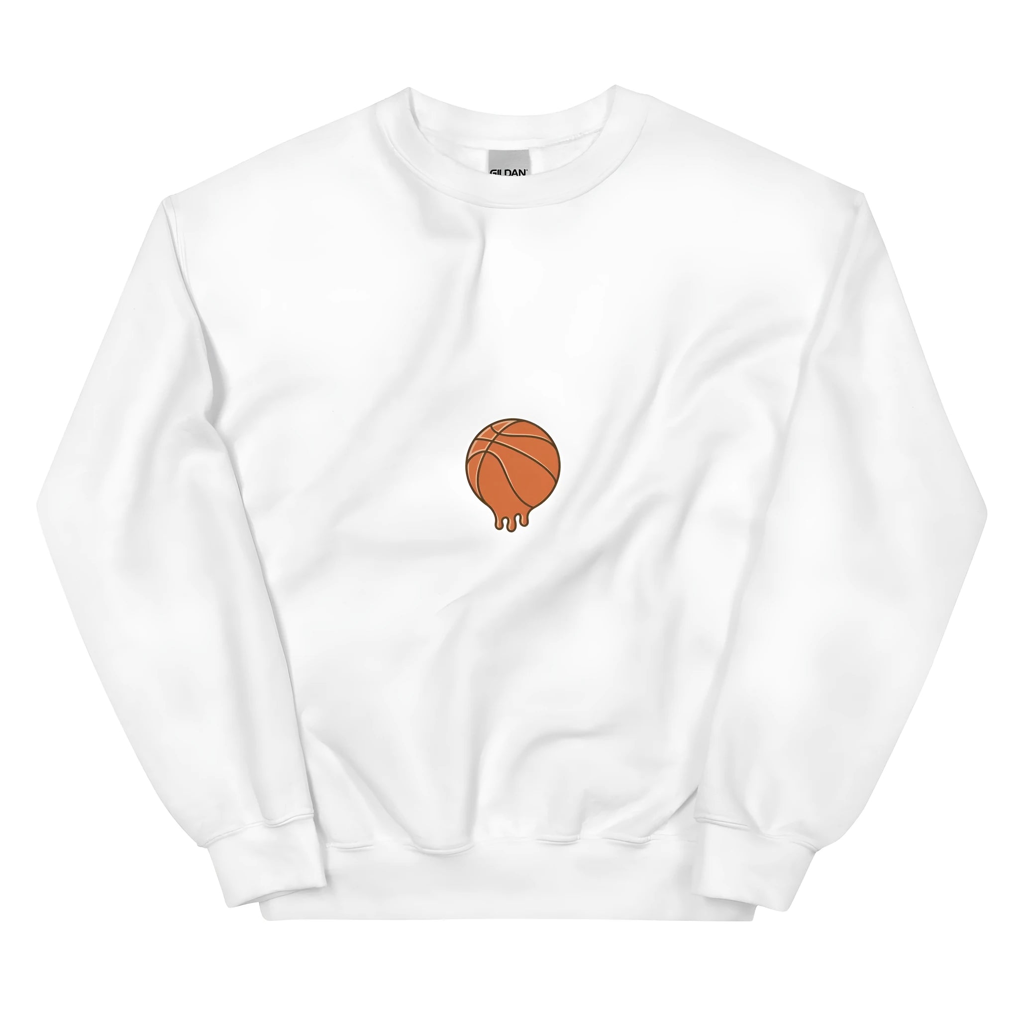 White hooded letter fleece printed casual long sleeve sweatshirt with side pockets
