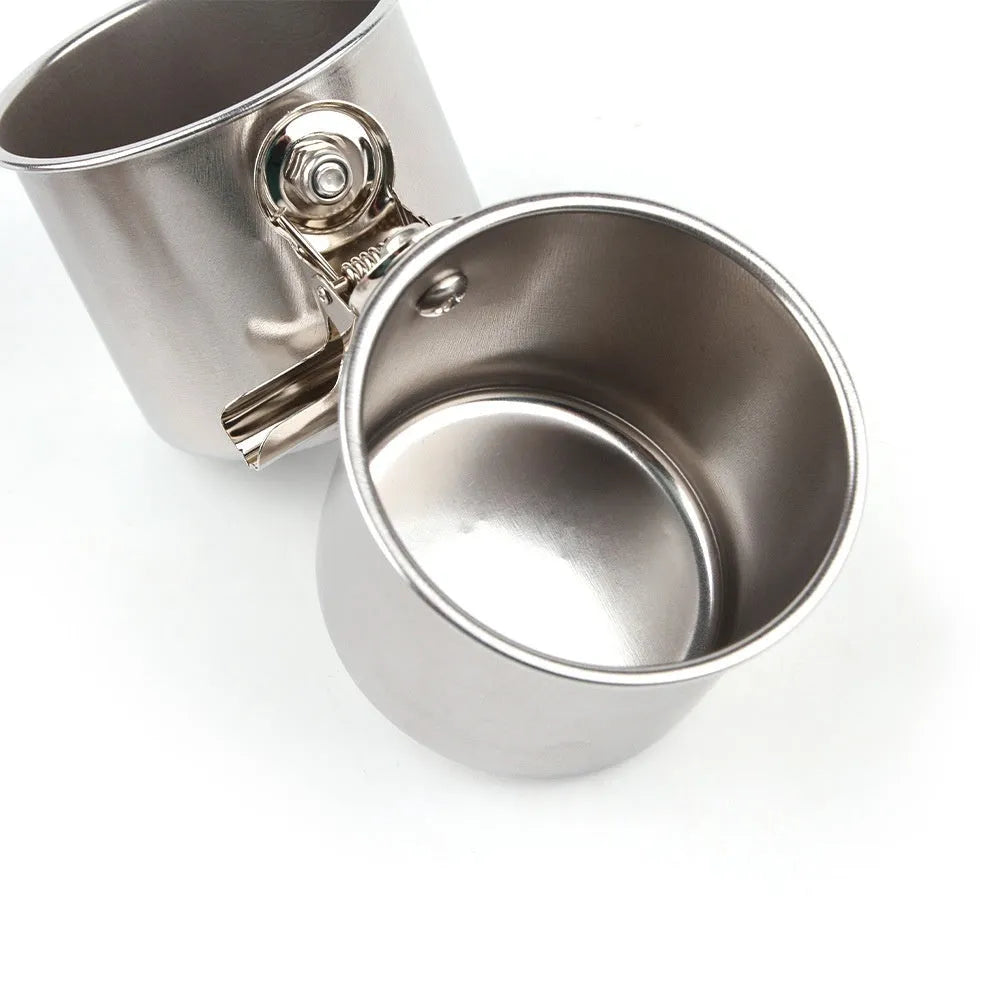 Stainless steel birdcage feeder in natural finish, shown in small, medium, and large size options.