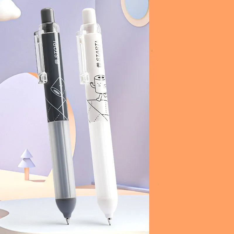 0.5mm automatic pencil with cloud grip in black and white colours