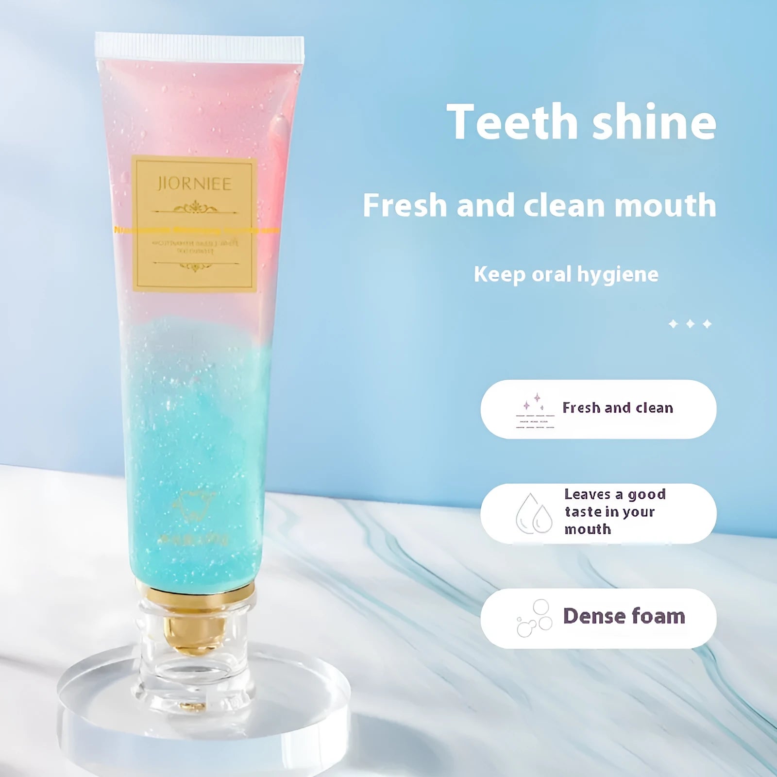 Nicotinamide Dazzling White Toothpaste 100g tube for adult oral care and whitening