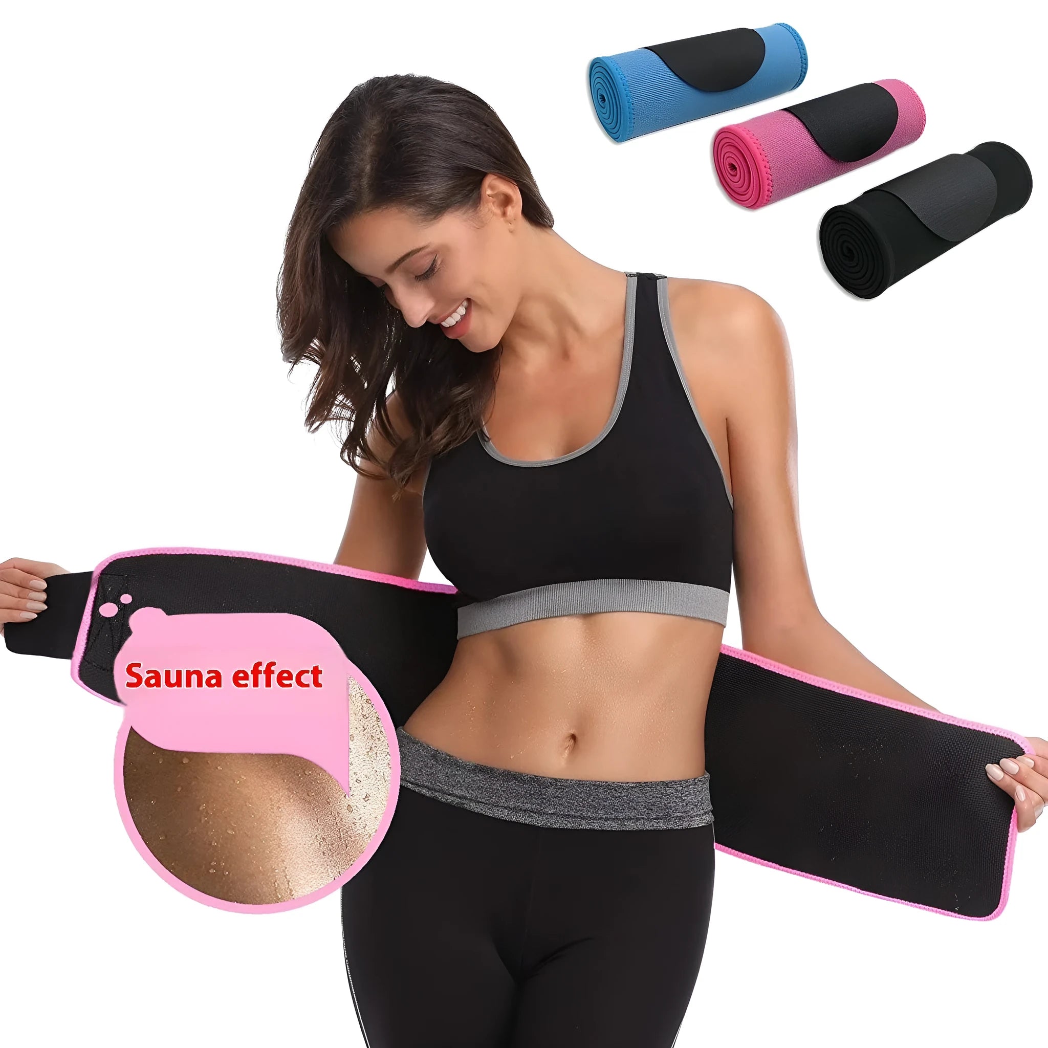 Hot Lumbar Support Belt in neoprene construction for fitness and running waist support