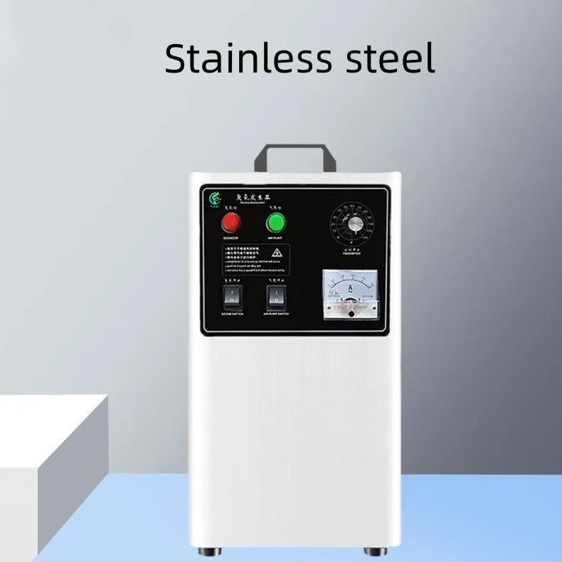 Commercial ozone generator machine for fruit and vegetable treatment with air-cooled system