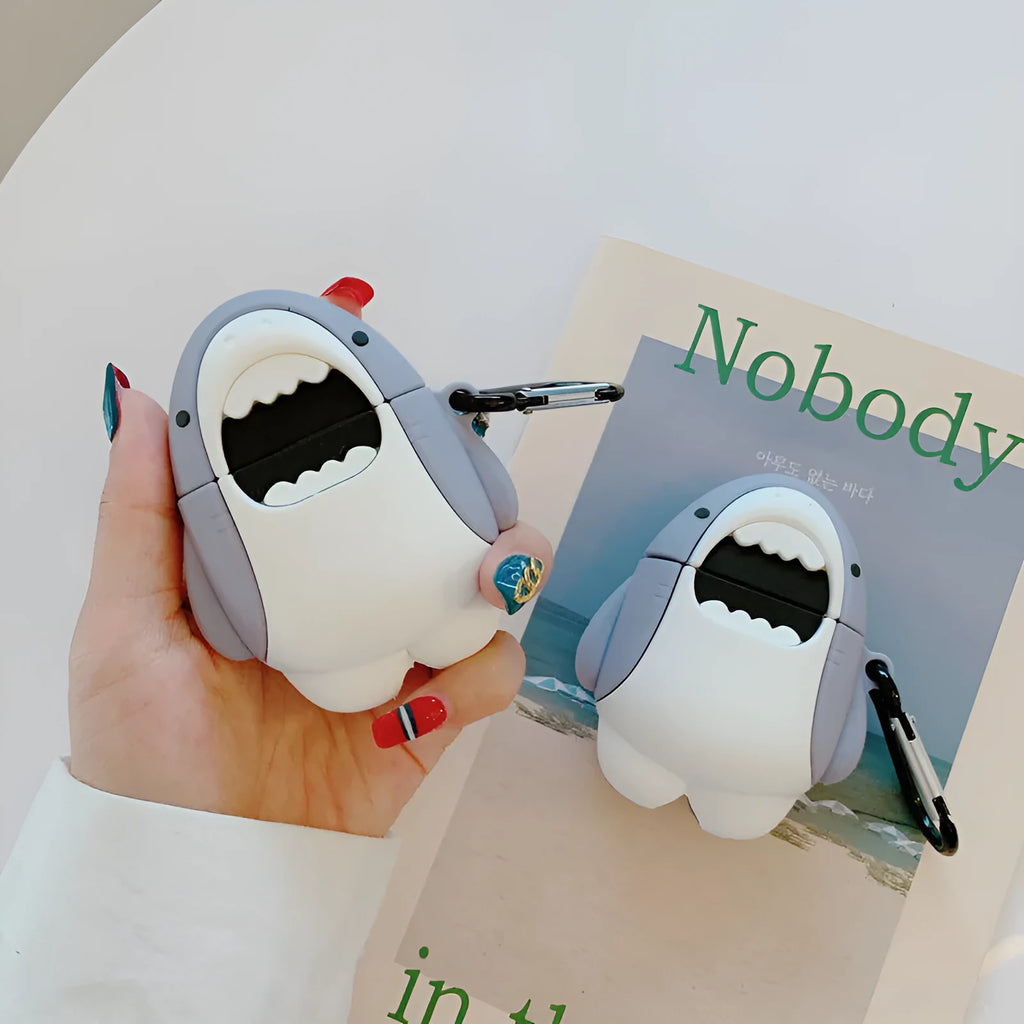 Silicone protective cover for AirPods 1 and 2 wireless Bluetooth headset case with personalised female design