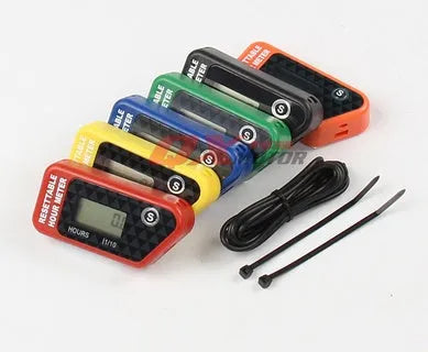 Black waterproof LCD maintenance timer with YSDS model marking for vehicle service intervals