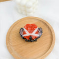 Halloween shark vinegar bat hair clip with handcrafted bat motif in acetic acid material