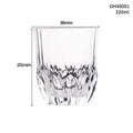 Whiskey shot glass with thick bottom crystal construction in multiple colour options