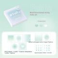 Square gradient parchment multifunctional notepad with sticky notes and decorative papers in blush colour