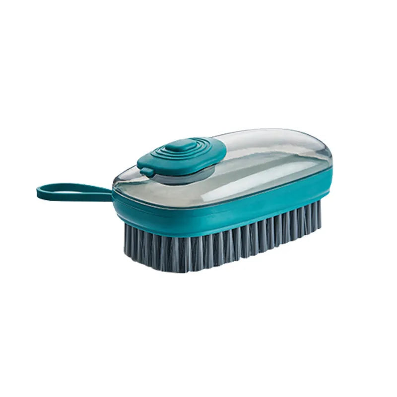 Automatic liquid cleaning brush with ergonomic ABS handle in multiple colour options