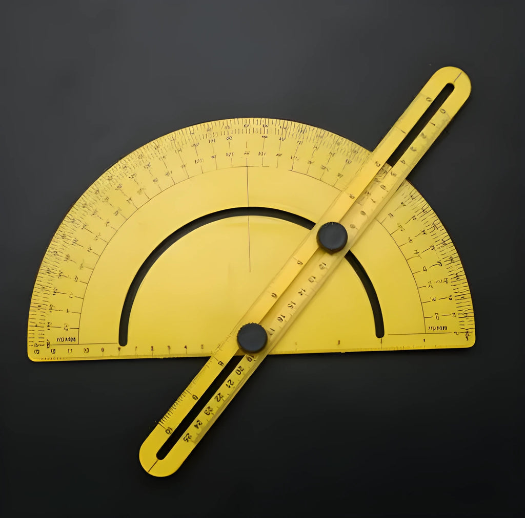 180 degree tool angle instrument measuring arm with scale board for carpentry and construction