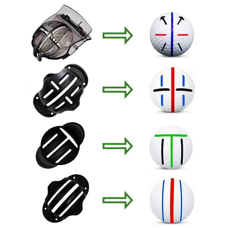 Plastic golf putter alignment tool with scriber pens for putting practice and stroke training