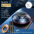 Solar car air purifier diffuser with aluminium alloy housing in black, red, or silver colour options