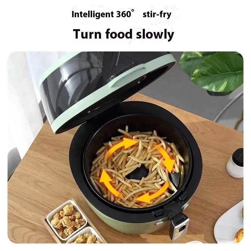 8-litre air fryer oven with mechanical button controls and nano-ceramic interior coating