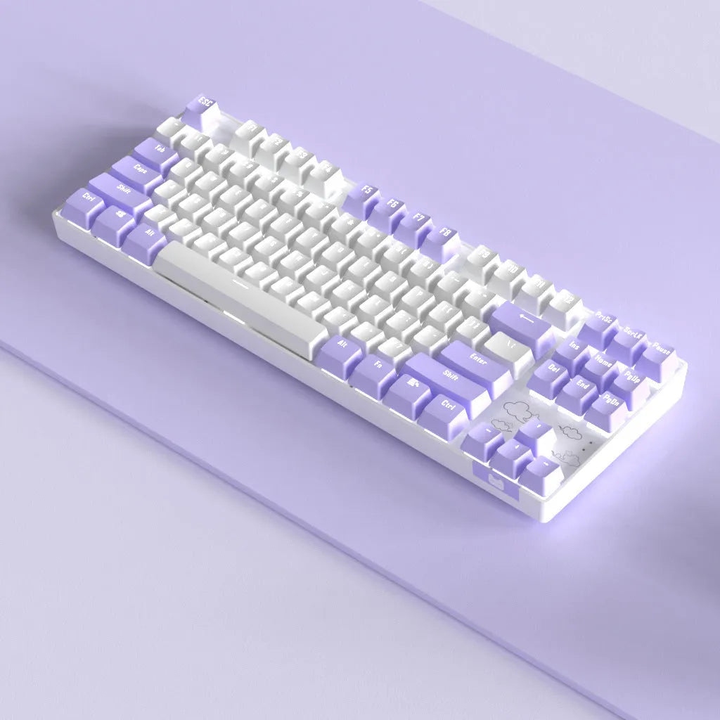 Wireless Bluetooth mechanical keyboard with metal construction and backlit keys