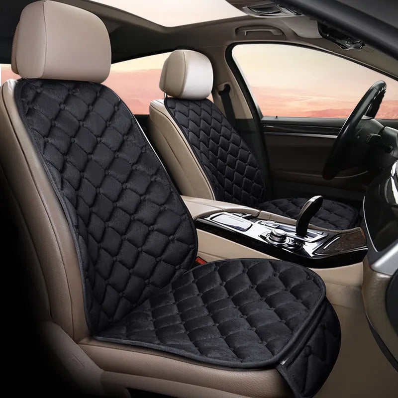 Ringer plush car seat cushion in cotton fabric available in multiple colours