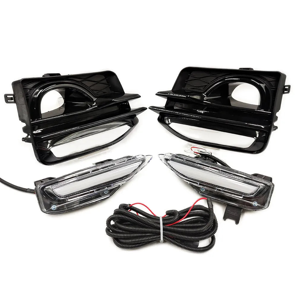 Infiniti Q50 Q70 front bumper LED daytime running and fog light assembly for 2014-2019 models