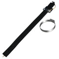 Black car electrostatic belt grounding chain with copper wire elements, 370mm length