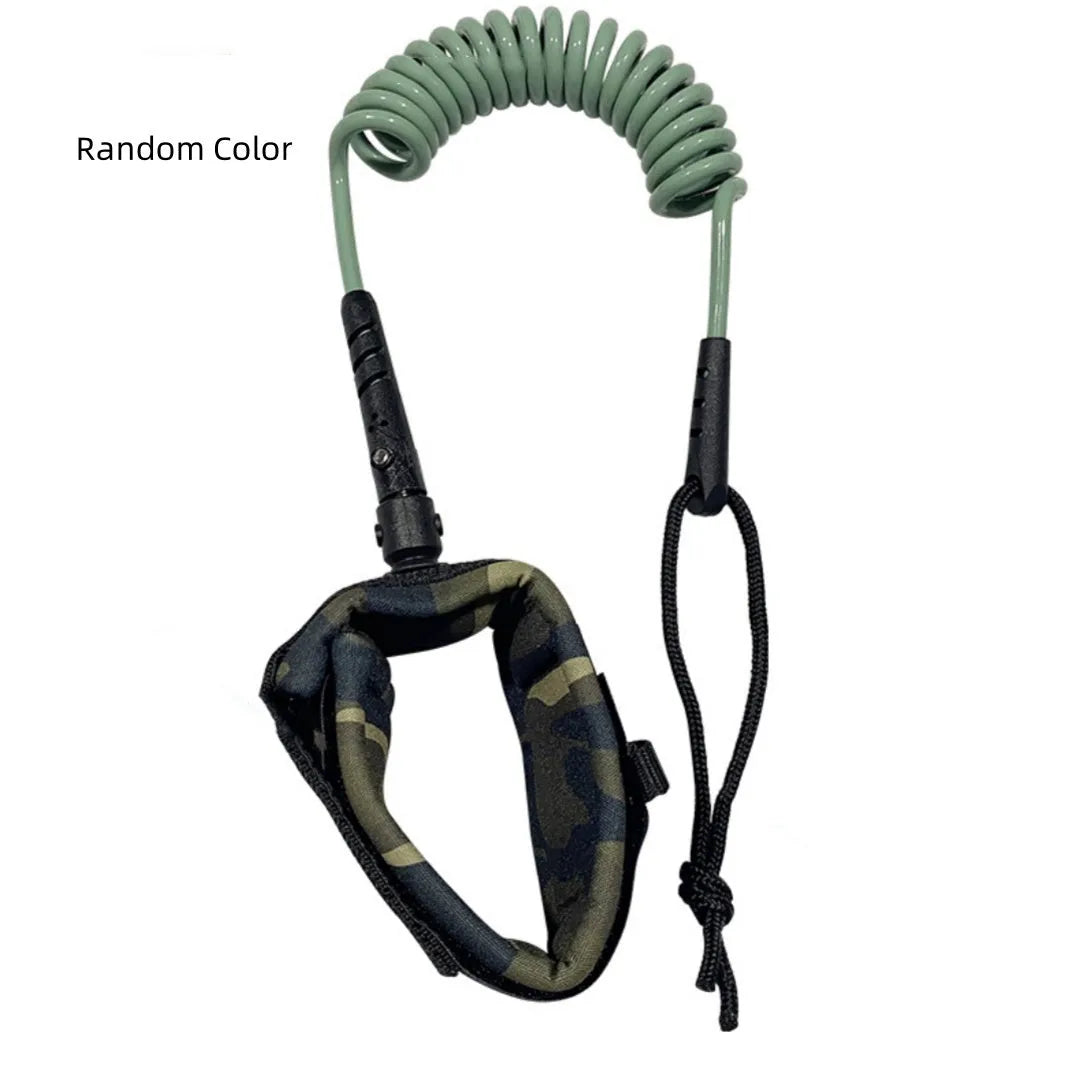 Surfboard wrist leash made from pulp rope with 50kg load capacity and high elasticity