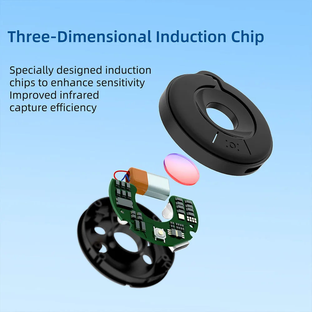 Compact infrared camera detector device for finding hidden surveillance cameras with 5 metre range