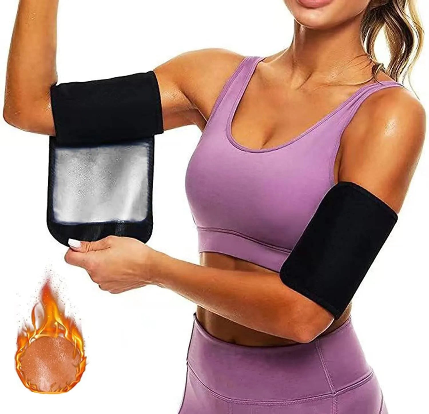 Elastic arm sweatband for sports in multiple colour and size options