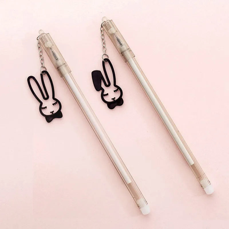 Paper crane rabbit pendant gel pen with 0.38mm tip and plastic 17cm body