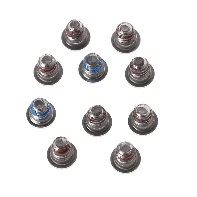 Set of 10 metal replacement screws for MacBook Pro Retina A1502, A1398, A1425 bottom shell.