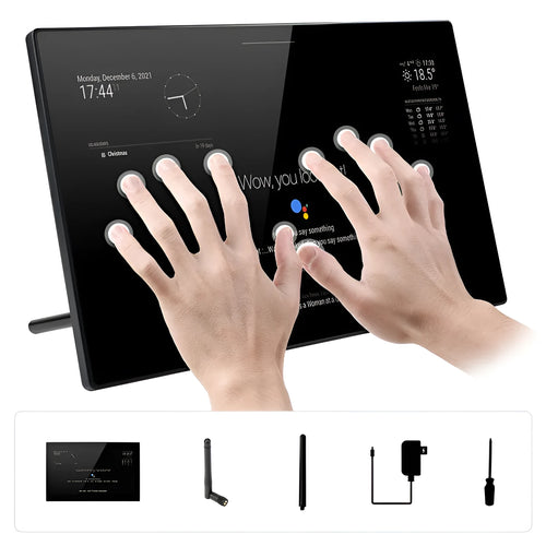 13.3 inch integrated computer voice assistant CM4 touch display panel in ABS housing