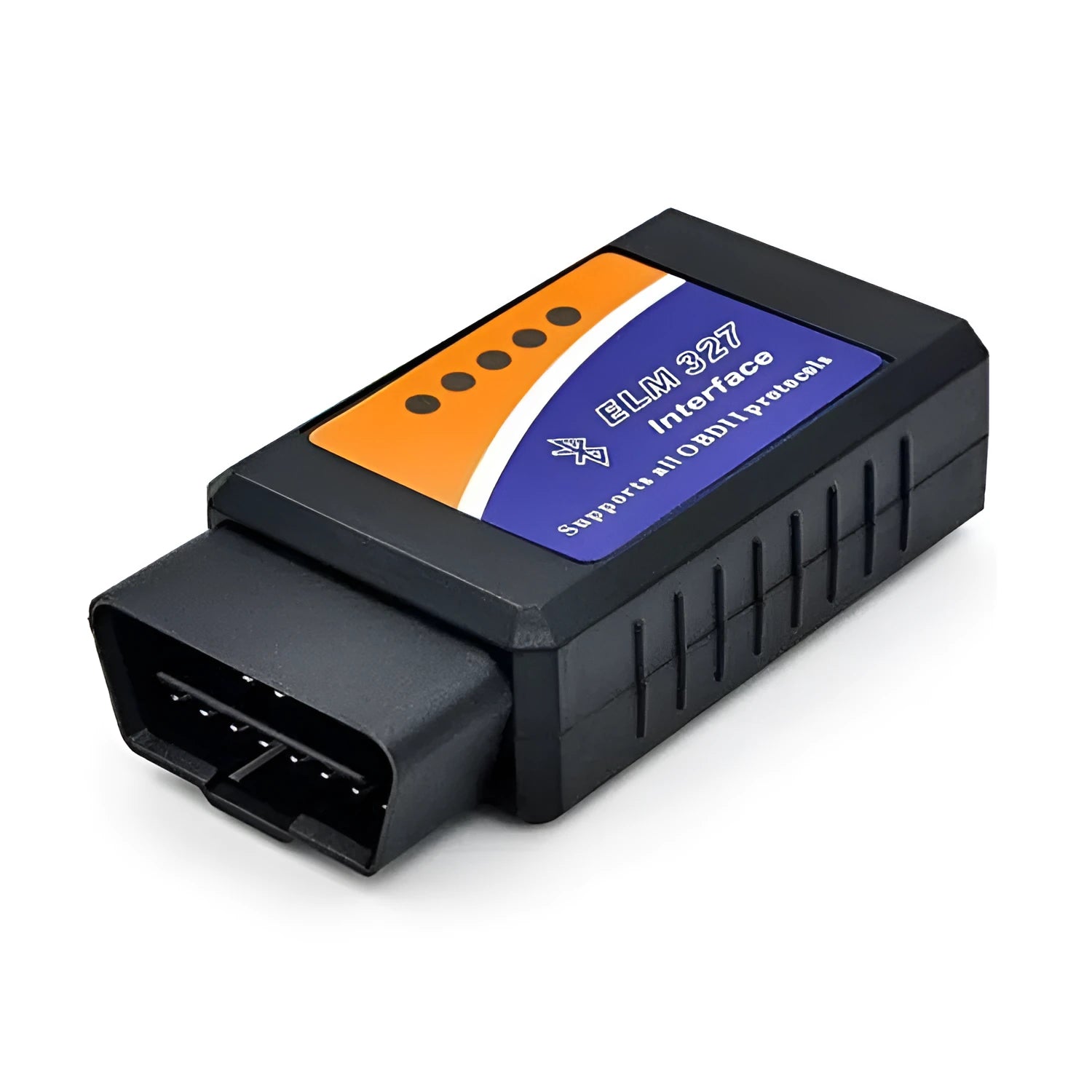 Bluetooth OBD2 scanner diagnostic tool for vehicle fault code reading and engine sensor monitoring