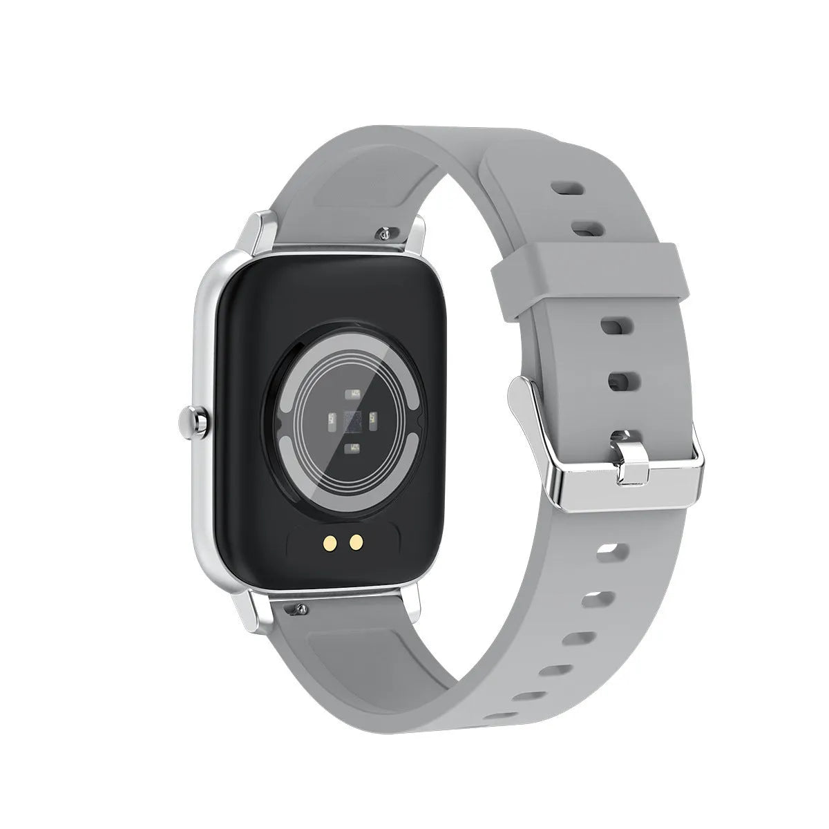 H80 fashion sports smart watch with spherical glass screen and silicone strap showing health metrics display