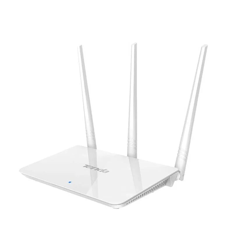 White dual-band wireless router providing 2.4GHz and 5GHz Wi-Fi coverage