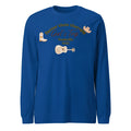 Men's loose fit blue printed polyester pullover sweater casual wear