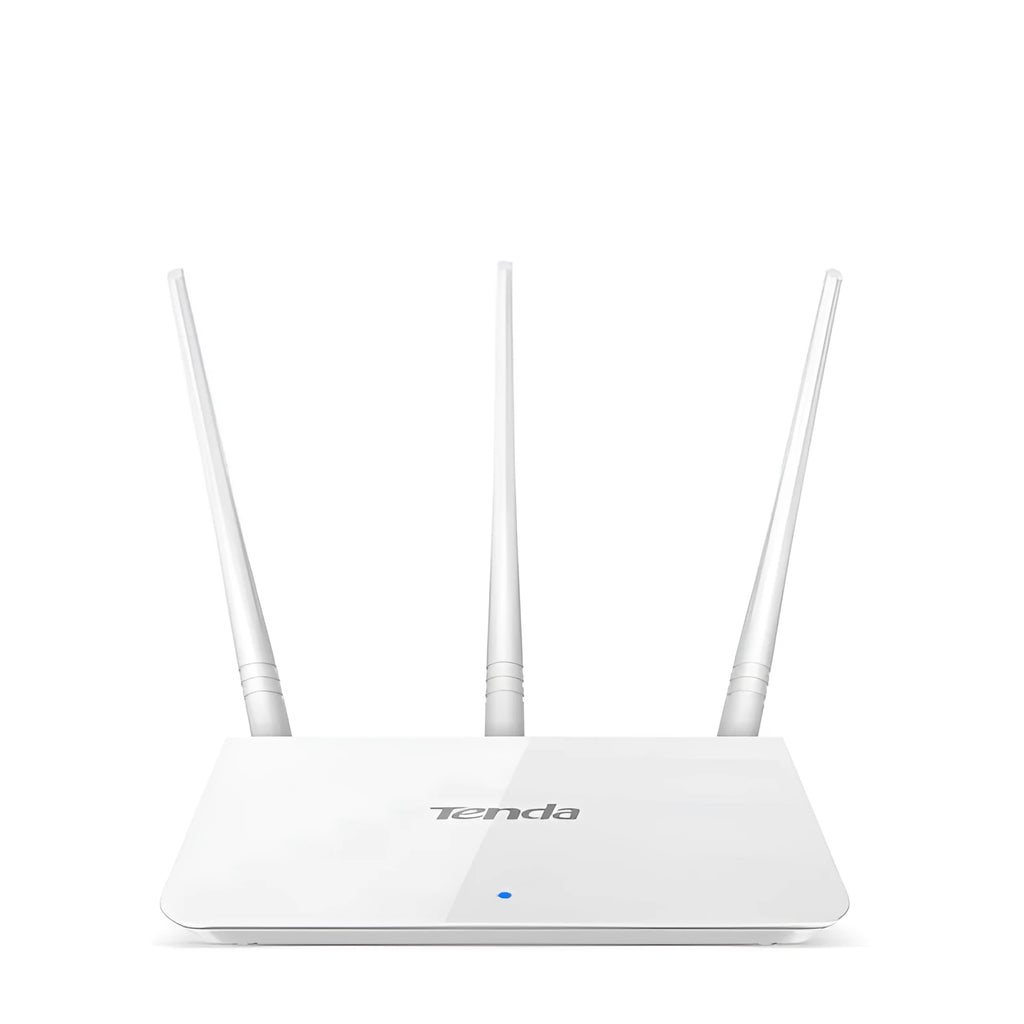 White dual-band wireless router providing 2.4GHz and 5GHz Wi-Fi coverage