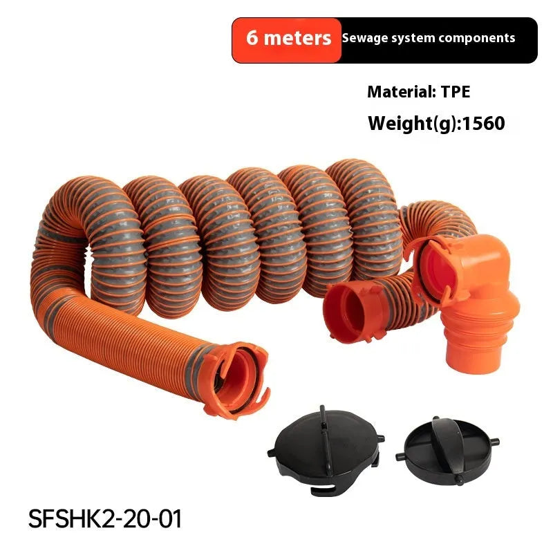 90 degree sewage hose rotary elbow joint connector for campervan caravan waste water drainage system