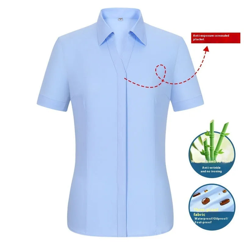 Men's bamboo fibre business shirt with square collar in slim fit design