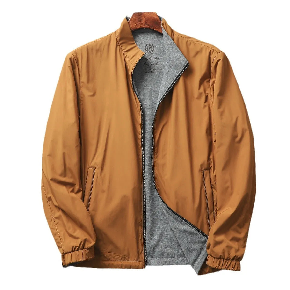Men's stand collar business casual jacket in polyester available in multiple colours and sizes