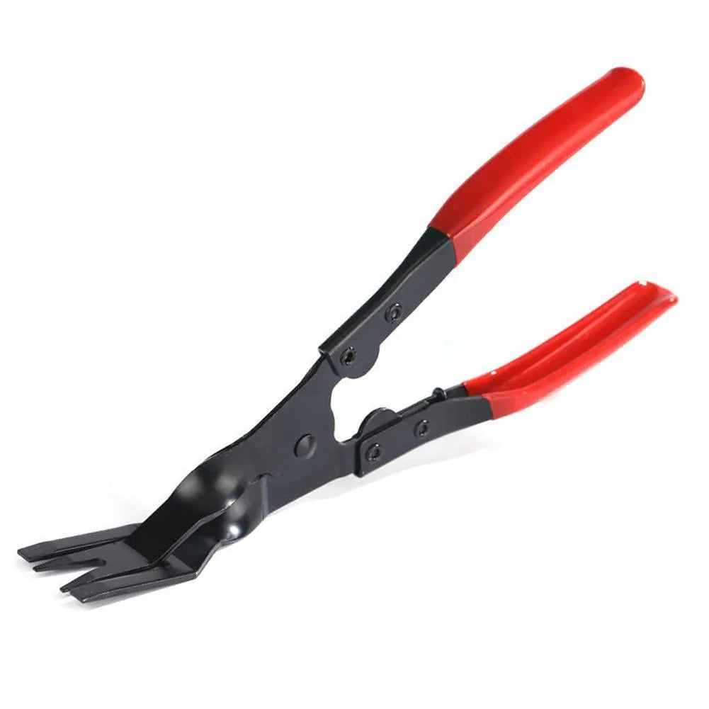 Blue steel car disassembly pliers for door panel and interior bracket removal measuring 235mm