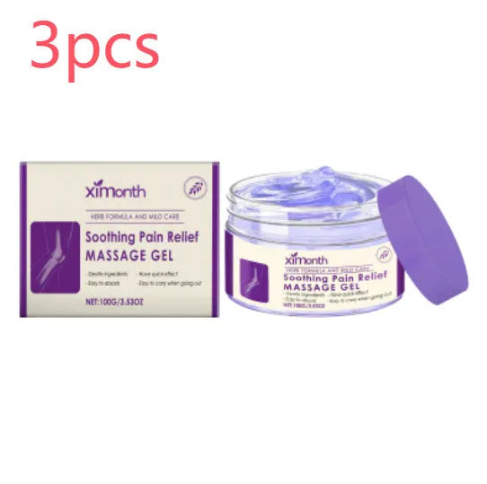 100g tube of body massage gel for joints, knees, and elbows on a plain background.