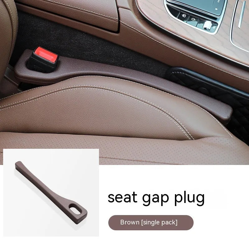 Flexible polyurethane car seat gap filler strip in choice of colours.