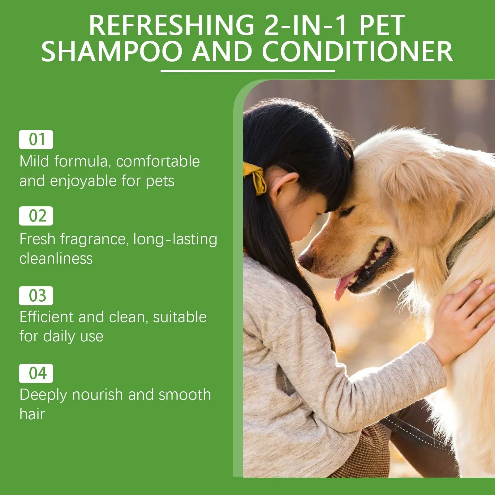 100ml pet 2-in-1 shampoo shower gel bottle with coconut and watermelon extracts for dogs cats