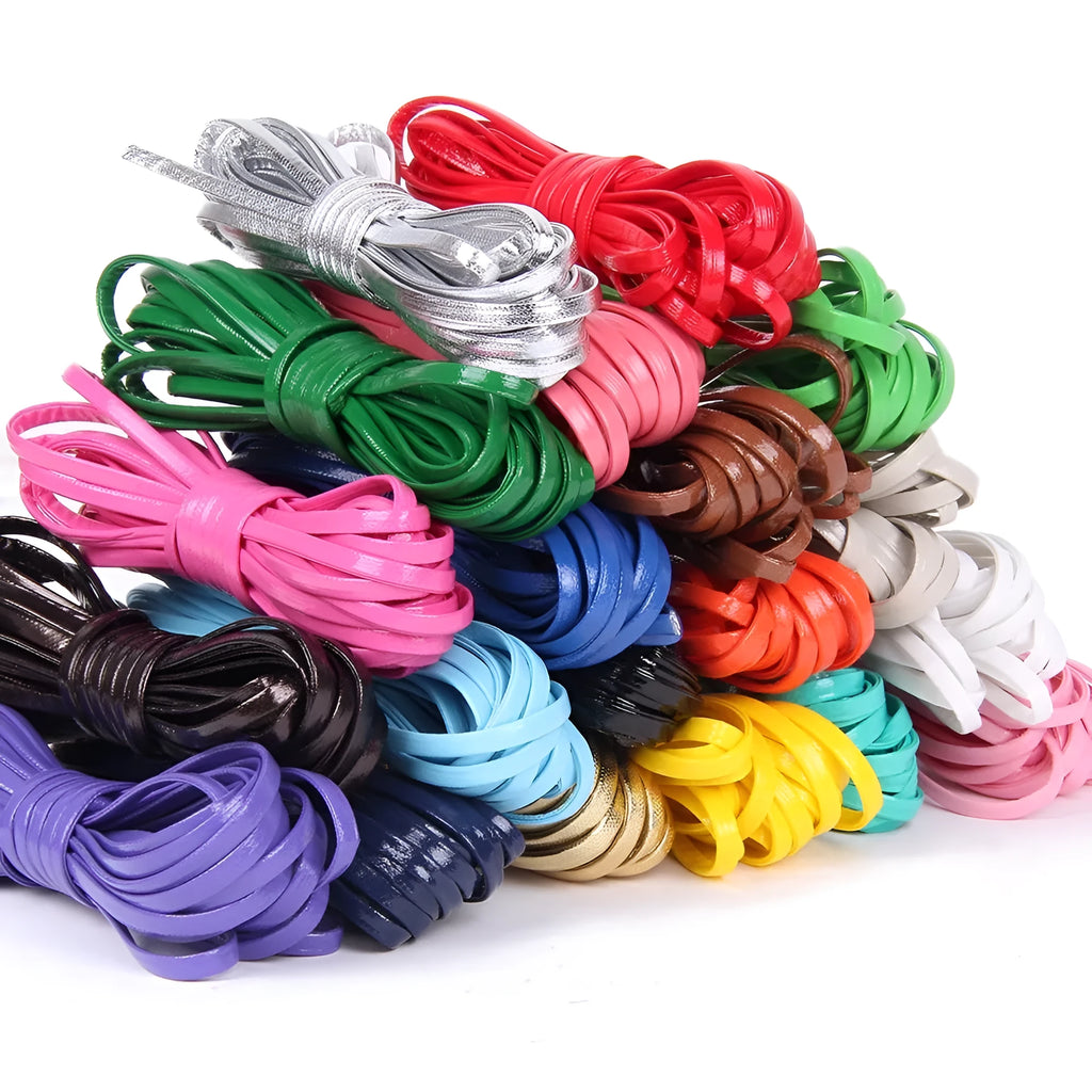 PU leather cord for jewellery making in multiple colours and widths including 2mm, 2.8mm and 4mm diameters