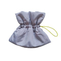 Soft adjustable Elizabethan recovery collar for cat or small dog in light blue.