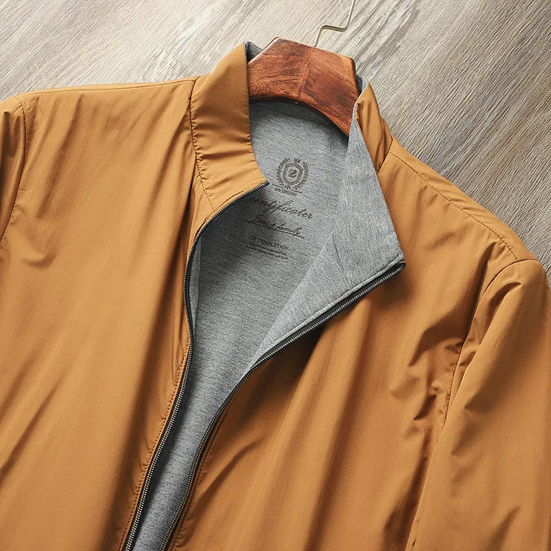 Men's stand collar business casual jacket in polyester available in multiple colours and sizes