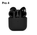 Sports wireless Bluetooth headset in Pro4 Black colour with in-ear design and waterproof construction