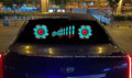 90cm long car interior voice control rhythm light bar with music sync and themed displays.