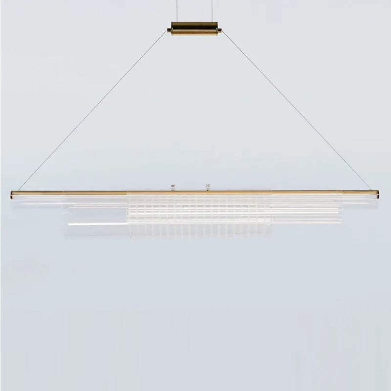 Minimalist modern glass pendant lamp with iron body for restaurant or bar LED lighting
