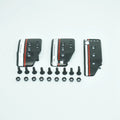SPC manual transmission aluminium alloy pedal set for brake, accelerator, and clutch in grey or black.