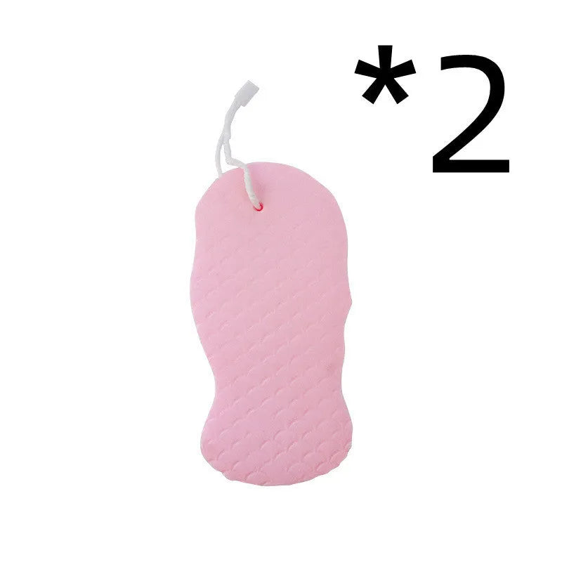 3D fish scale pattern bath sponge in white, grey, pink or light blue colours for gentle body exfoliation