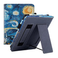 Kindle Paperwhite 11 leather case with wrist splint bracket in calfskin with microfiber lining